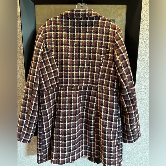 Plaid Lightweight Coat Jacket| Size XL - Picture 4 of 9